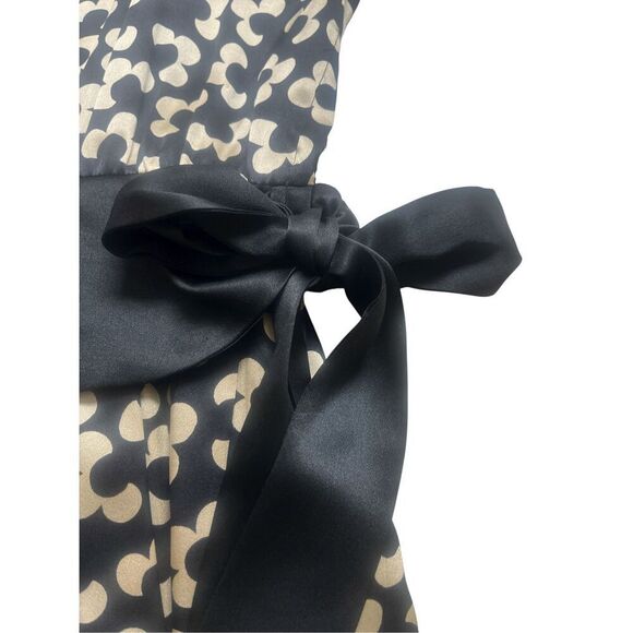 Vintage Nipon Boutique 100% silk dress gold & black sz 10 - Picture 4 of 6